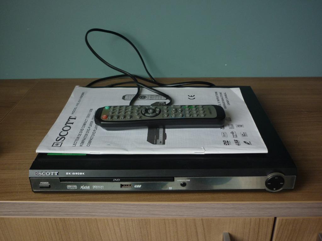 Lecteur DVD Vidéo  SCOTT DXI5908K, TV, Hi-fi & Vidéo, Enlèvement, Utilisé, Lecteur DVD, Autres marques