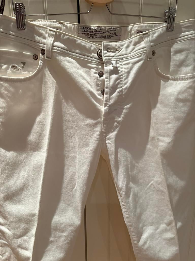 Jeans heren wit Jacob Cohen, Ophalen, Zo goed als nieuw, Wit