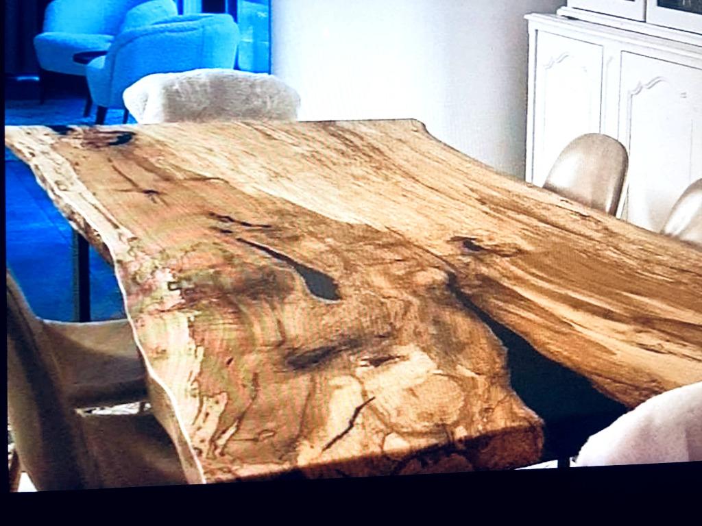 DROGE MASSIEF HOUTEN SCHALEN 200 tot 350 CM, Huis en Inrichting, Tafels | Eettafels, Ophalen, 100 tot 150 cm, Rond, Vijf personen of meer