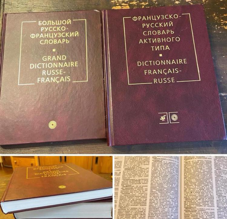 Grand Dictionnaire 2 livres français-russe et russe-français, Boeken, Woordenboeken, Ophalen of Verzenden, Gelezen, Russisch
