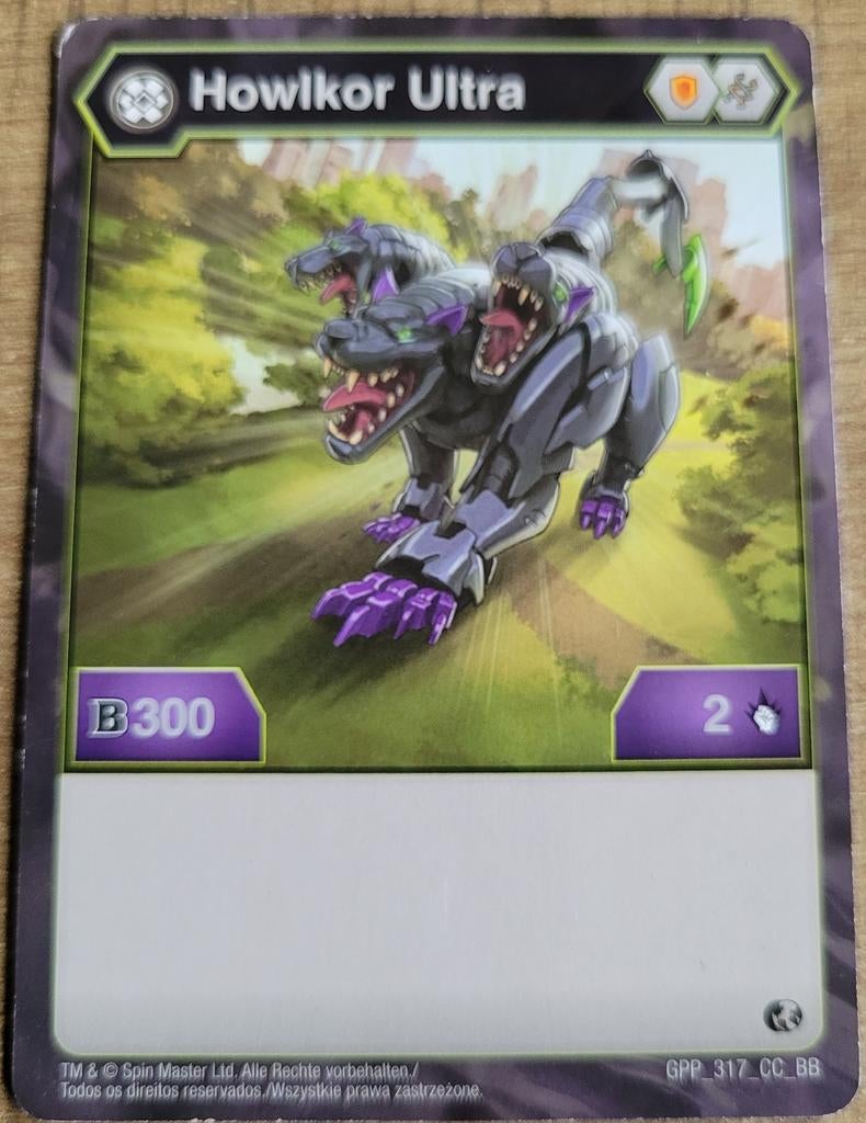 Bakugan verzamelkaart: Howlkor Ultra, Hobby en Vrije tijd, Ophalen of Verzenden, Gebruikt, Losse kaart