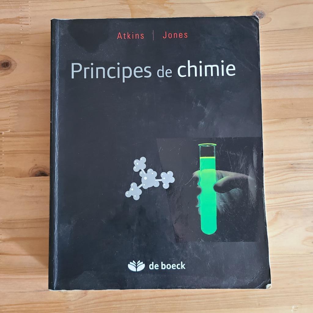 Principes de chimie Atkins Jones / 4e Edition, Enlèvement ou Envoi, Utilisé, Atkins P., Jones L. Etc, Sciences naturelles