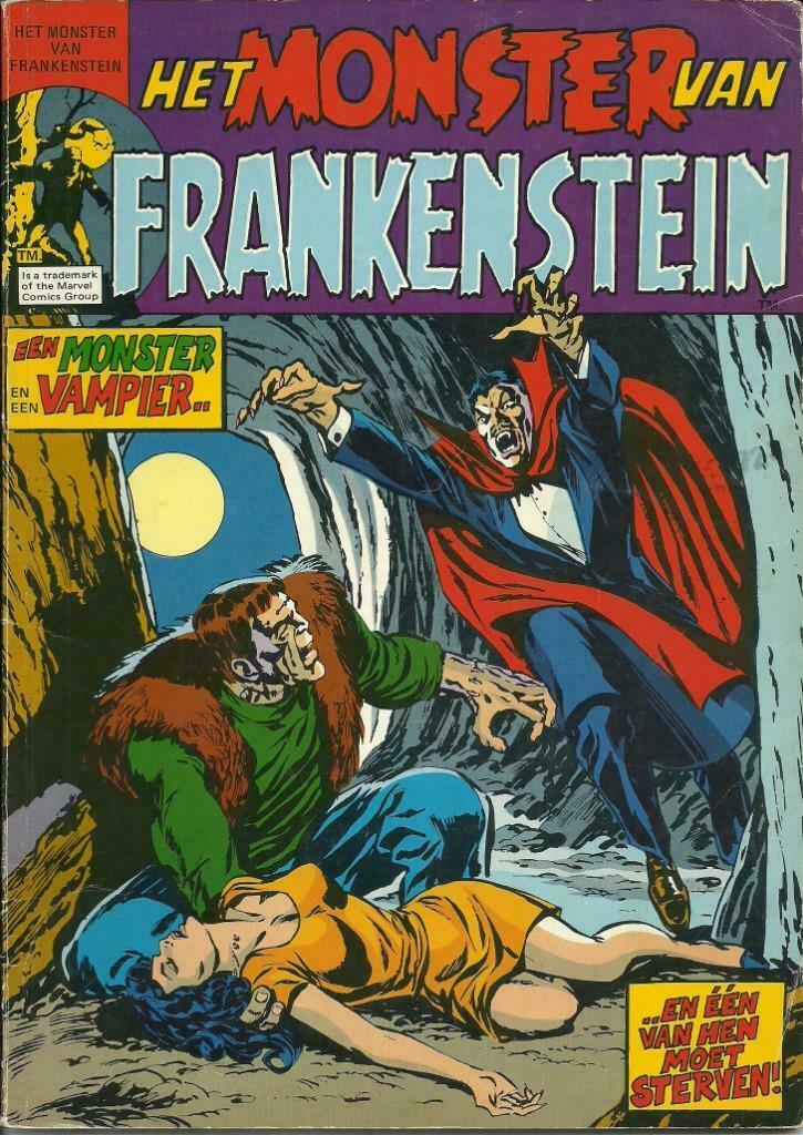 het Monster van Frankenstein nr 4 uit 1976, Boeken, Eén stripboek, Ophalen of Verzenden, Gelezen