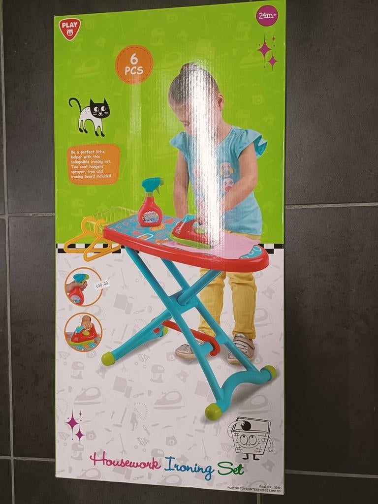 Speelset strijkijzer met strijkplank, Kinderen en Baby's, Ophalen of Verzenden, Nieuw