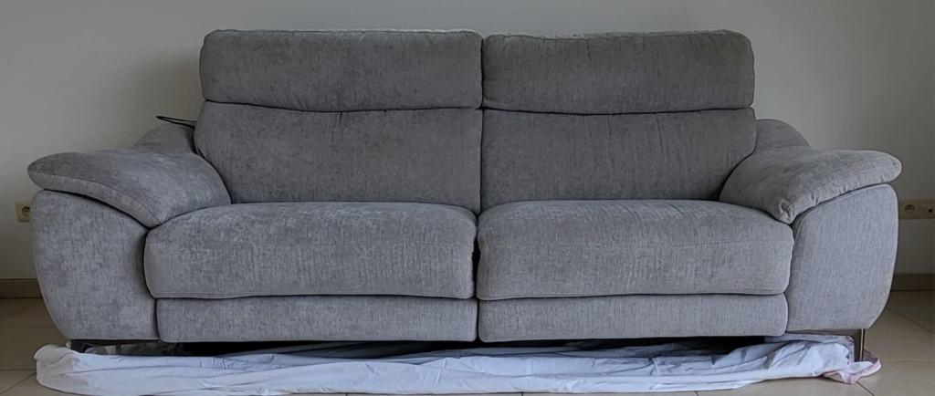 2 persoon zetel elektronisch, Huis en Inrichting, Zetels | Zetels, Ophalen, Tweepersoons, 75 tot 100 cm, Zo goed als nieuw