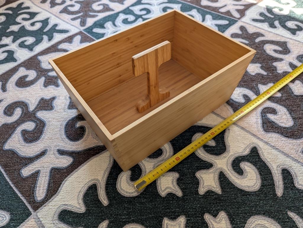 Ikea bakje bamboo, Huis en Inrichting, Ophalen, Zo goed als nieuw, Rechthoekig, Hout