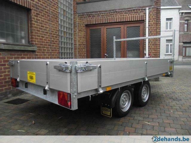 Nieuwe  plateauaanhangwagens 2,7x1,6m te 9300 Aalst, Ophalen, Nieuw