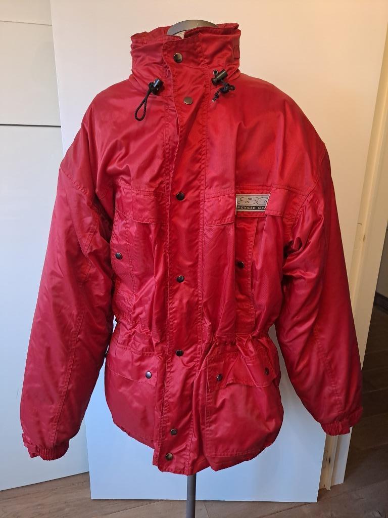 Veste de moto rouge avec protection XL Motocycle Gear, Hommes, Manteau | tissu, Seconde main, Enlèvement ou Envoi