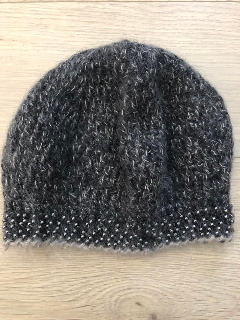 Warme zelfgemaakte muts van wol en mohair, Kleding | Dames, Ophalen of Verzenden, Zo goed als nieuw, Muts
