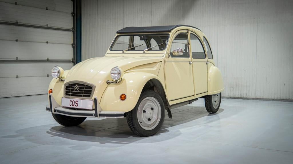 Citroën 2CV6 - 1980 - 1 Jaar Garantie, Auto's, Citroën, Voorwielaandrijving, 602 cc, Cabriolet, Beige