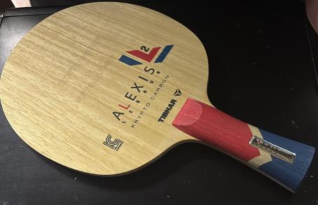 Raquette Alexis Lebrun et 2 rasanter, Sports & Fitness, Ping-pong, Enlèvement ou Envoi, Comme neuf, Filet, Raquette(s) ou Balle(s)