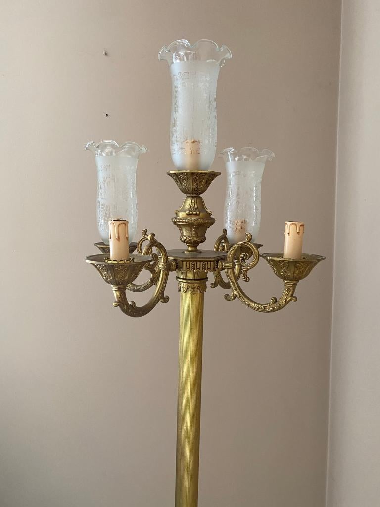 lampe sur pied, Enlèvement, Comme neuf, Verre