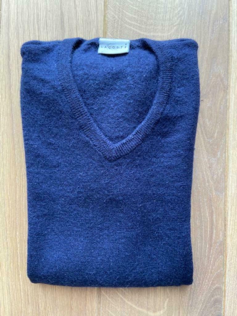 Pull LACOSTE manches courtes bleu marine, Maat 38/40 (M), Blauw, Ophalen of Verzenden, Lacoste