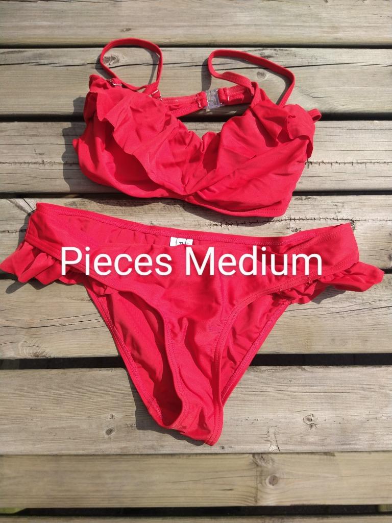 bikini maat Pieces medium, Rouge, Enlèvement ou Envoi, Comme neuf, Bikini