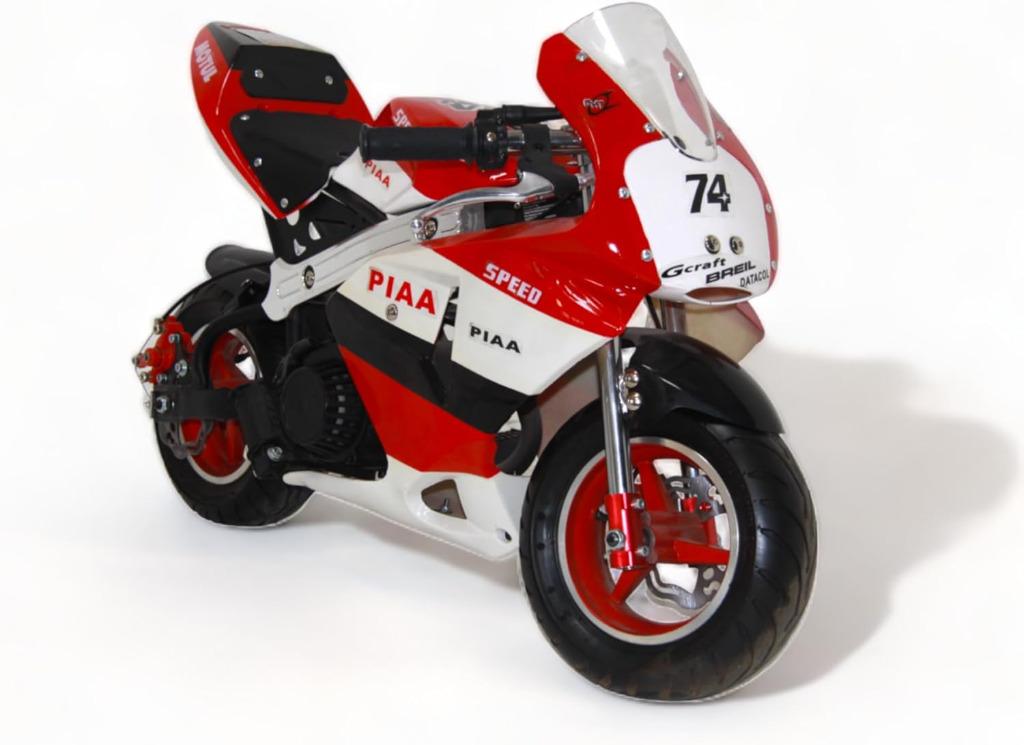Pocket Bike 49cc Kinder Bike F1 Racing Bike Kleur: Wit/Rood, Ophalen of Verzenden, Nieuw