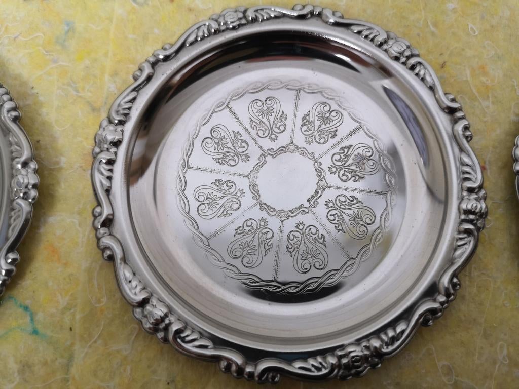 Mini assiette en argent plaqué, Antiquités & Art, Enlèvement ou Envoi, Argent