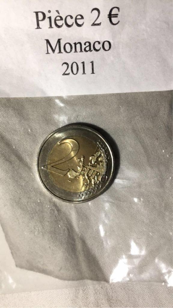 Pièce de Monaco 2011, Ophalen of Verzenden, Monaco, 2 euro, Losse munt