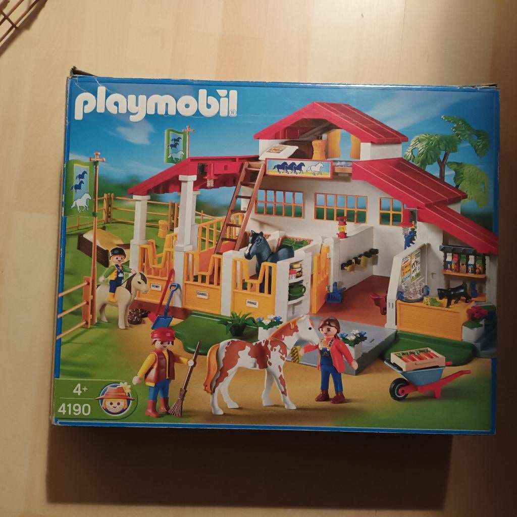 Playmobil 4190 centre équestre, Enlèvement ou Envoi, Utilisé, Playmobil en vrac