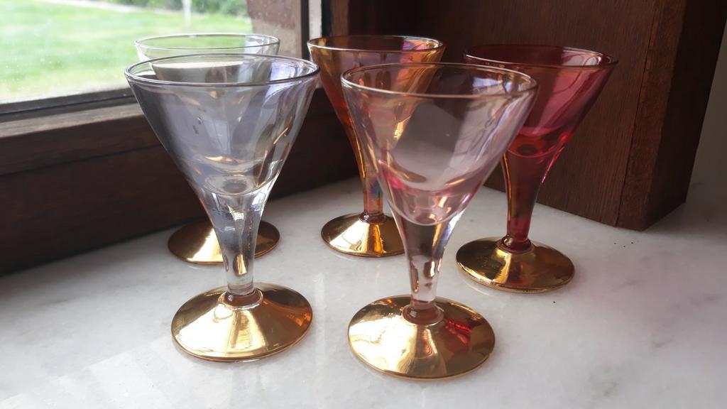 5 borrelglaasjes, Verzamelen, Ophalen, Gebruikt, Borrel- of Shotglas