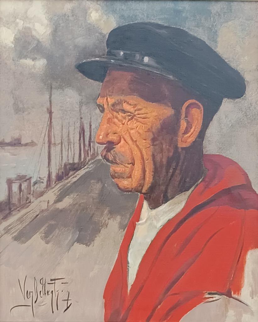 Aimé Van Belleghem (1922-1996): Visser (64 x 74 cm), Enlèvement ou Envoi