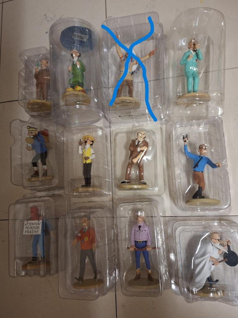 11 figurines Hergé Moulinsart Neuves, Enlèvement ou Envoi, Neuf, Autres types
