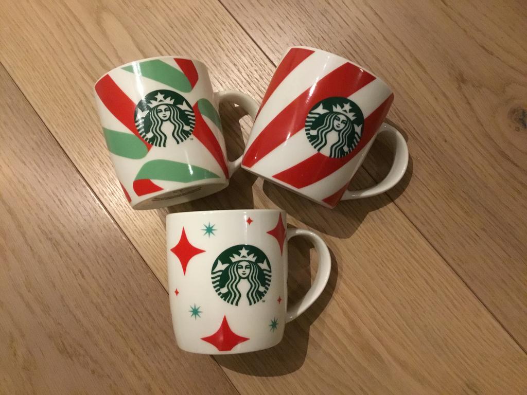 3 tasses Starbucks, Enlèvement ou Envoi, Utilisé, Ustensile