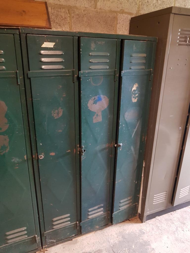 Vintage industriële kast, Huis en Inrichting, Kasten | Lockerkasten, Gebruikt, Ophalen