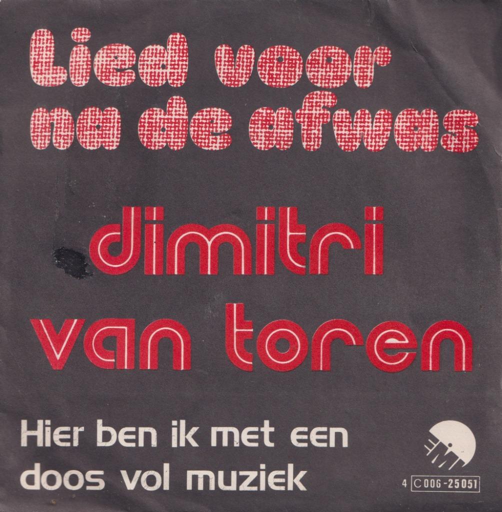 Dimitri van Toren - Lied voor na de afwas - Single, Enlèvement ou Envoi, Utilisé, En néerlandais