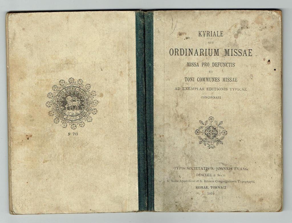 Boek-Kyriale seu Ordinarium Missae ( 1910 ), Ophalen of Verzenden