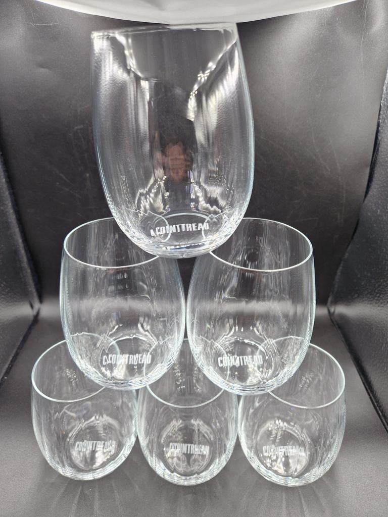6 nieuwe Remy Martin cocktail glazen Cointreau, Verzenden