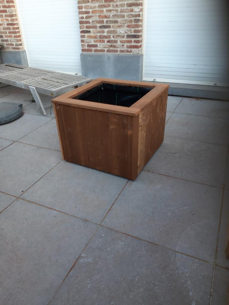 Houten bloembakken (hardhout) maatwerk, Tuin en Terras, Ophalen, Nieuw, Hout, Balkon