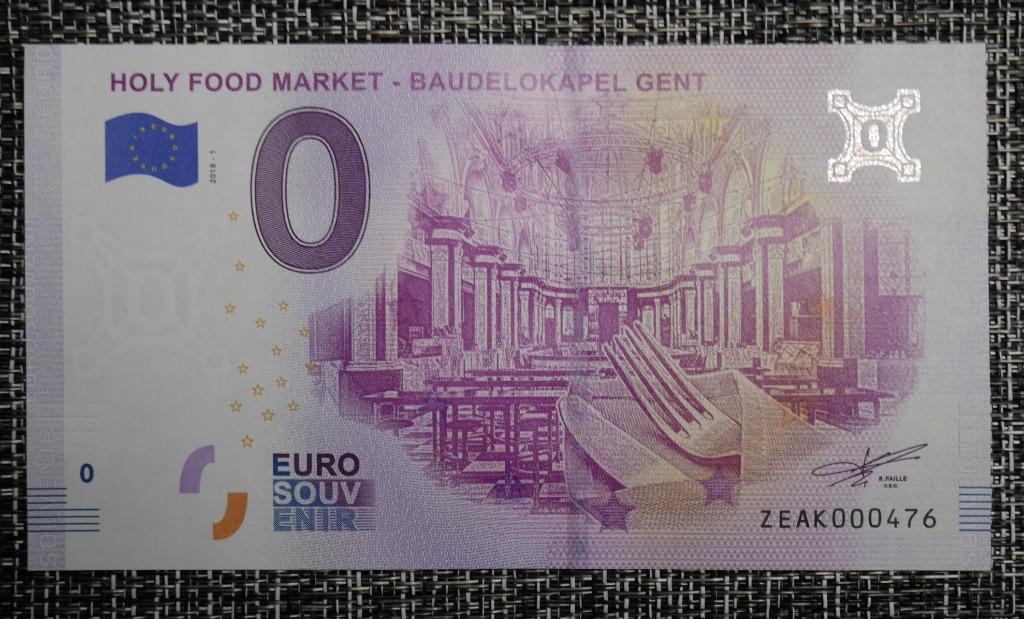Billet 0 euro Belgique UNC 2018-1 Baudelokapel Gent, Envoi, Belgique, Série