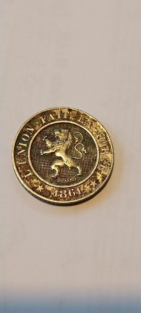 10 cent 1861, Ophalen of Verzenden, Metaal, Losse munt