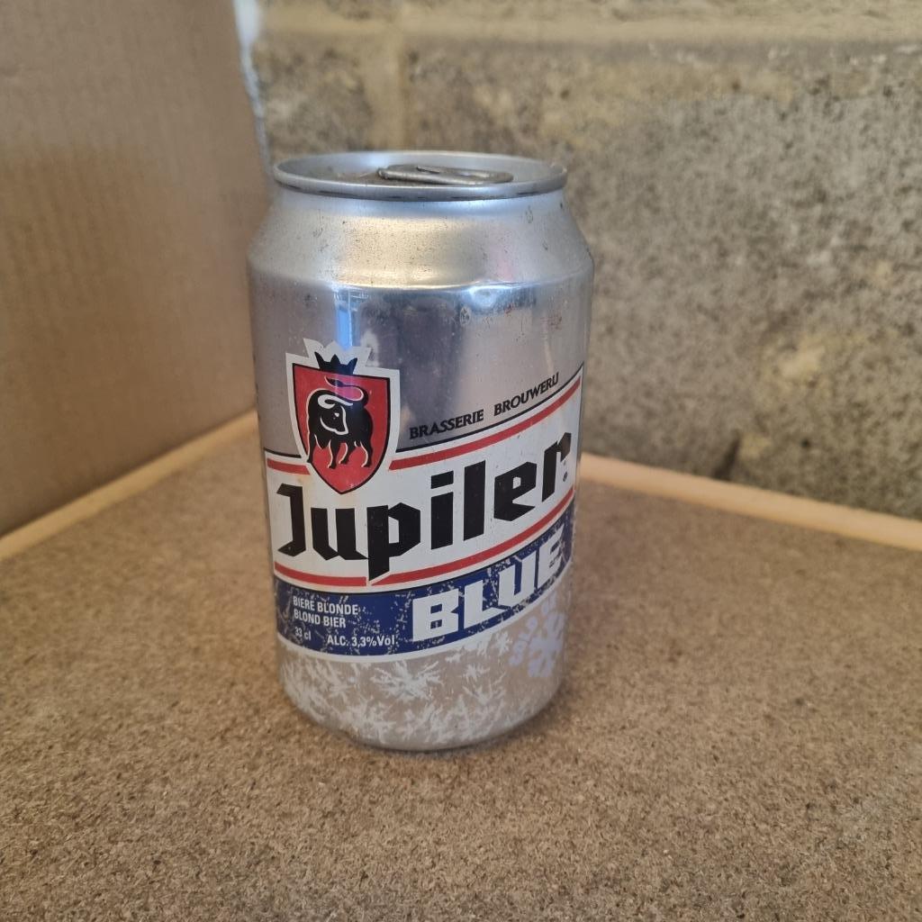 Canette Jupiler Blue, Verzamelen, Ophalen of Verzenden, Gebruikt, Flesje(s), Jupiler