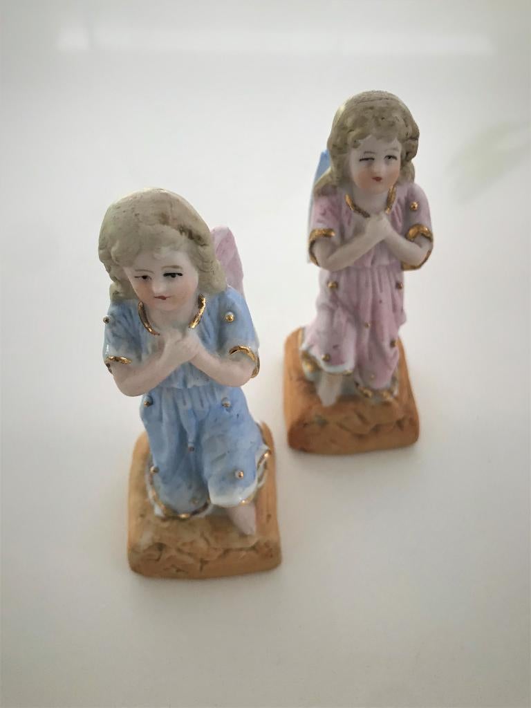 Biscuit beeldjes engeltjes - 2 st, Ophalen, Gebruikt, Religie