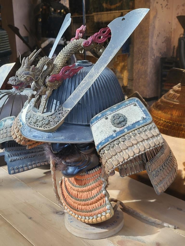 Kabuto complet Yoroi 62 Ken Signé "TRES RARE" période EDO, Enlèvement ou Envoi, Autres, Épée ou sabre
