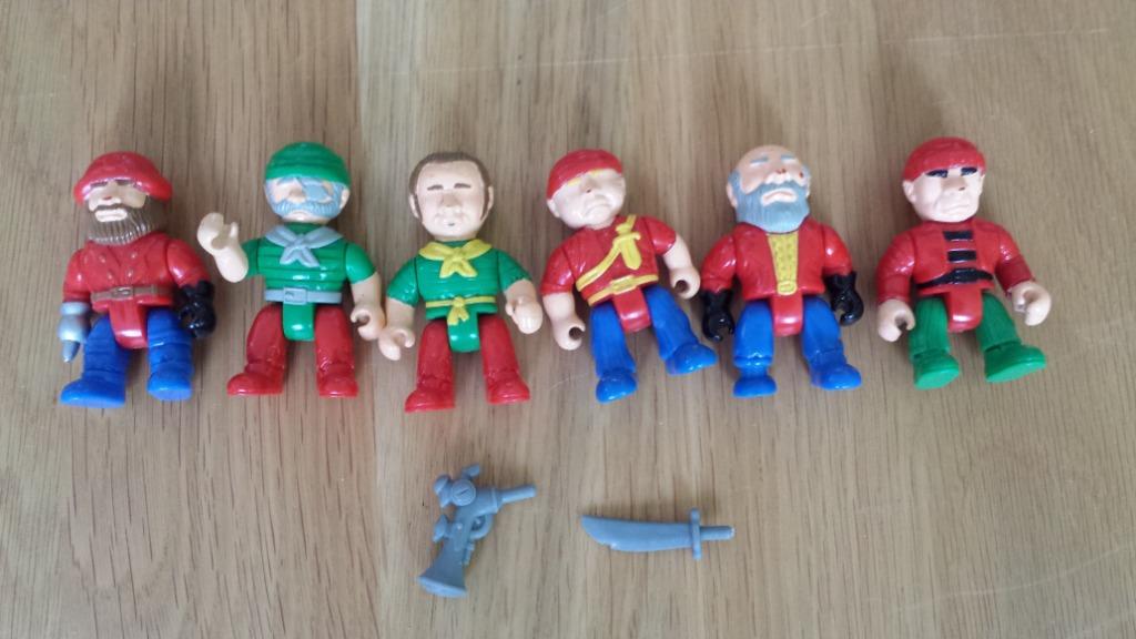 Set van 6 piraat poppetjes, Verzamelen, Ophalen of Verzenden, Gebruikt