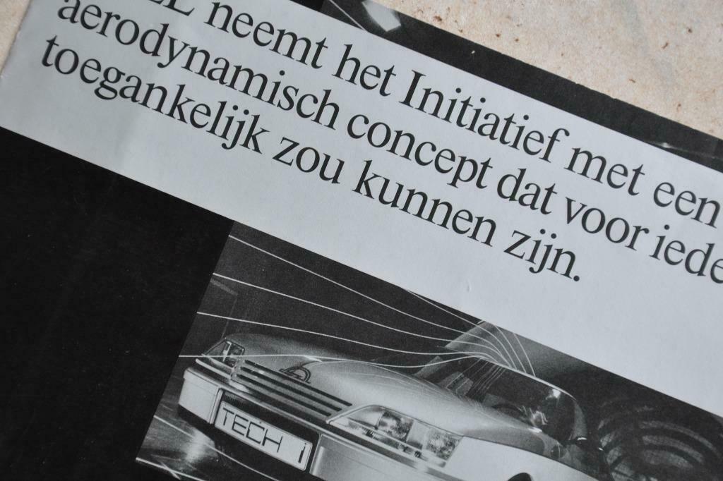 OPEL TECH 1 Concept Car 1981 : zeer zeldzaam ( OPEL OMEGA ), Livres, Autos | Brochures & Magazines, Comme neuf, Opel, Envoi