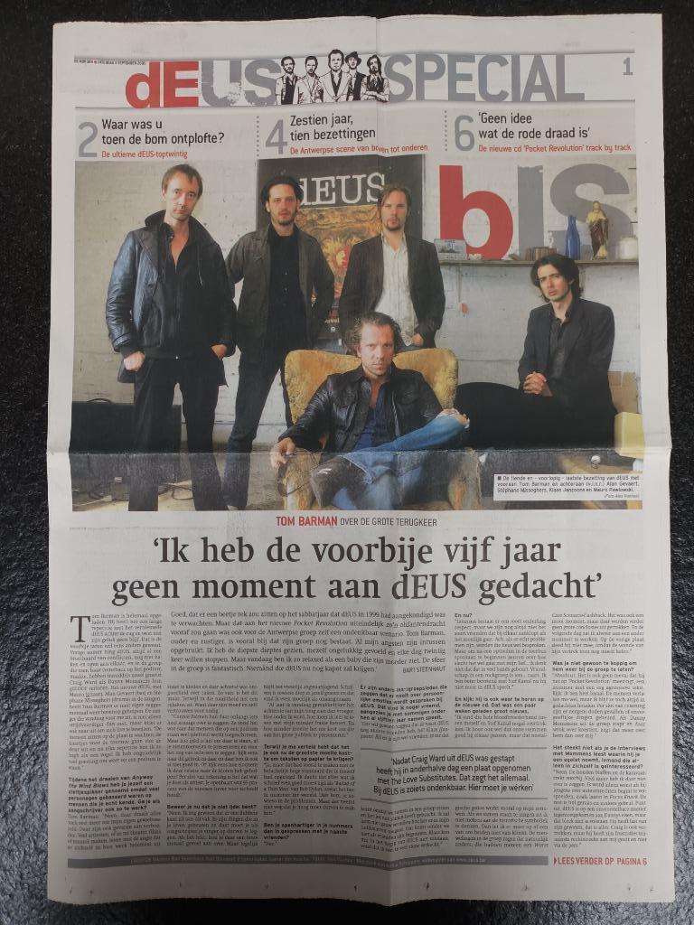 dEUS Special 2005 - De Morgen, Verzenden, Zo goed als nieuw, Krant
