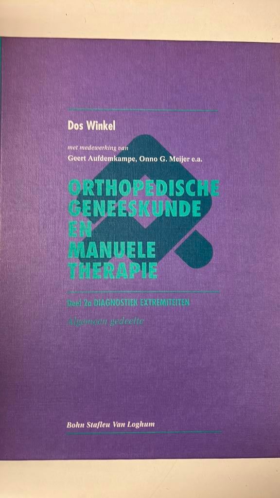 Marjolein Winkel - Orthopedische geneeskunde manuele th. 2a, Ophalen, Marjolein Winkel