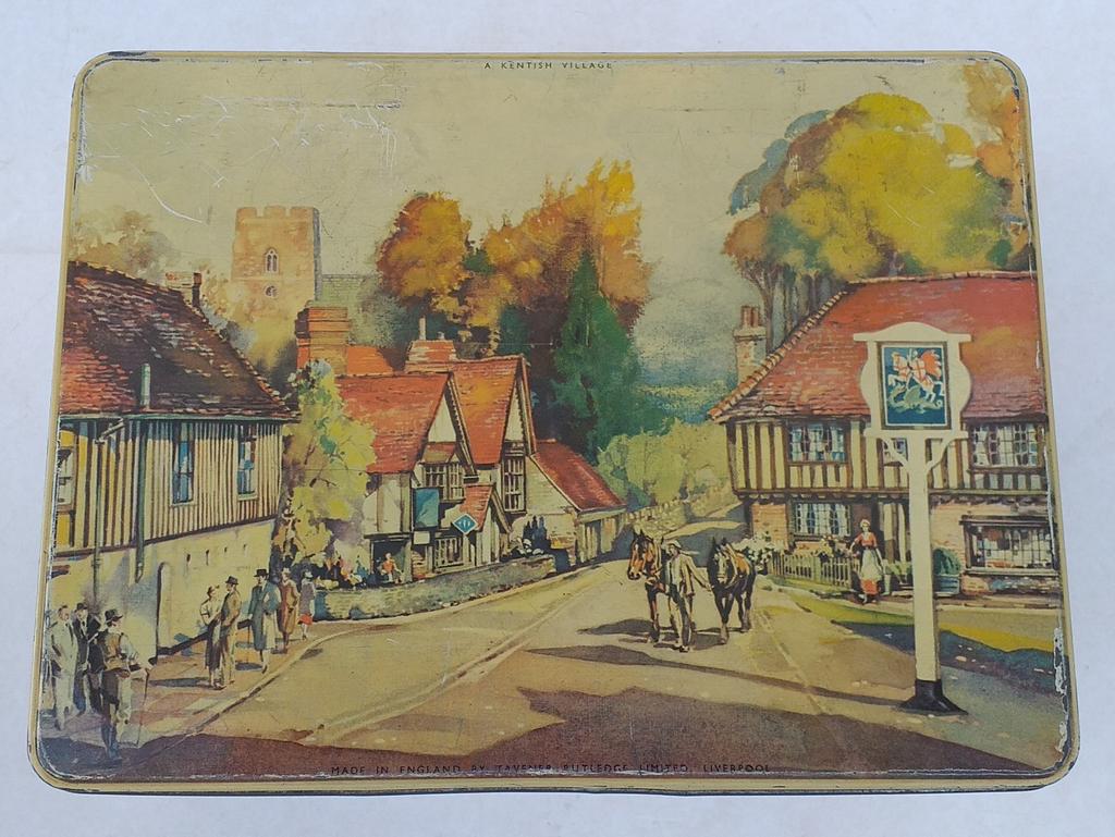 Ancienne boîte en tôle anglaise, Enlèvement ou Envoi, Comme neuf