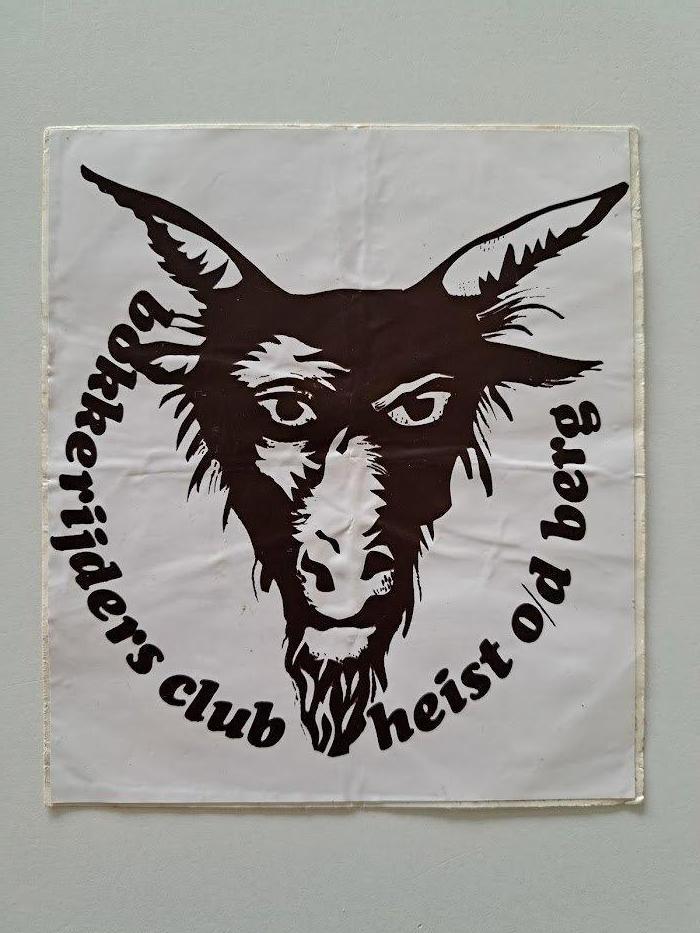 Vintage Sticker Bokkerijders Club Heist op den Berg, Ophalen of Verzenden, Gebruikt, Overige typen