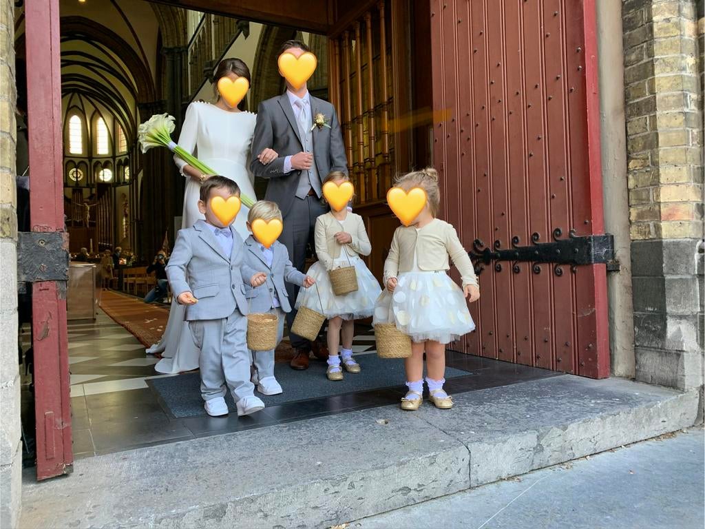 Bruidsmeid kleedje GYMP met bijhorend truitje, Kinderen en Baby's, GYMP., Meisje, Ophalen of Verzenden, Zo goed als nieuw