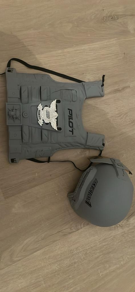 Verkleed accessoires gevechtspiloot, Kinderen en Baby's, Carnavalskleding en Verkleedspullen, Ophalen, Gebruikt