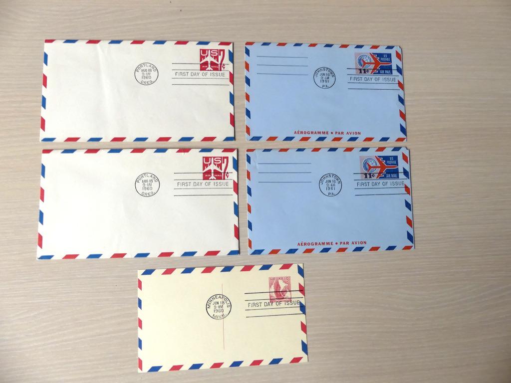 First day of issues USA (FDC) : Air mail, Postzegels en Munten, Ophalen of Verzenden