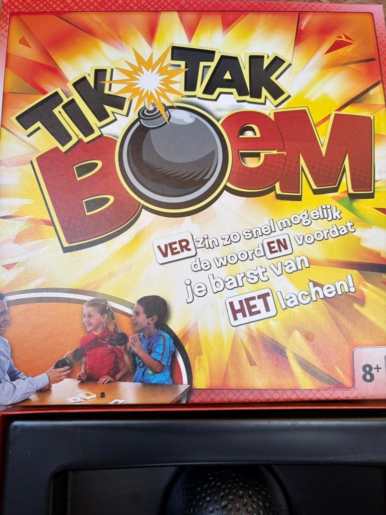 Tik tak boem gezelschapsspel, Hobby en Vrije tijd, Ophalen of Verzenden, Zo goed als nieuw