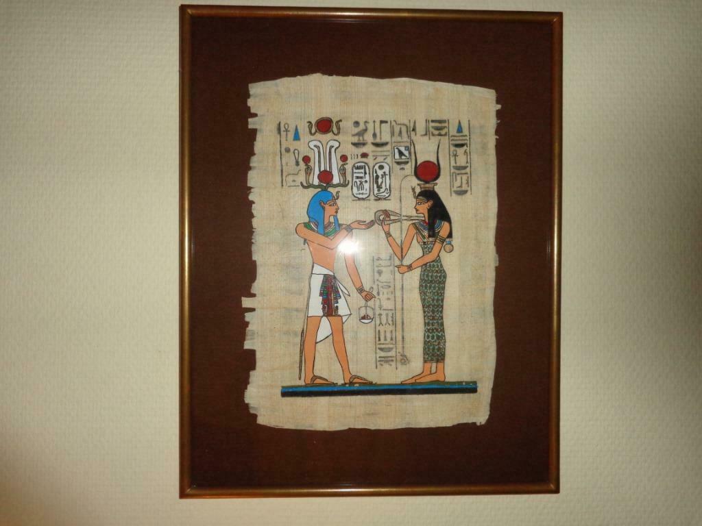 Kader Papirus Egypte 3stuks, Enlèvement, Comme neuf, Peinture