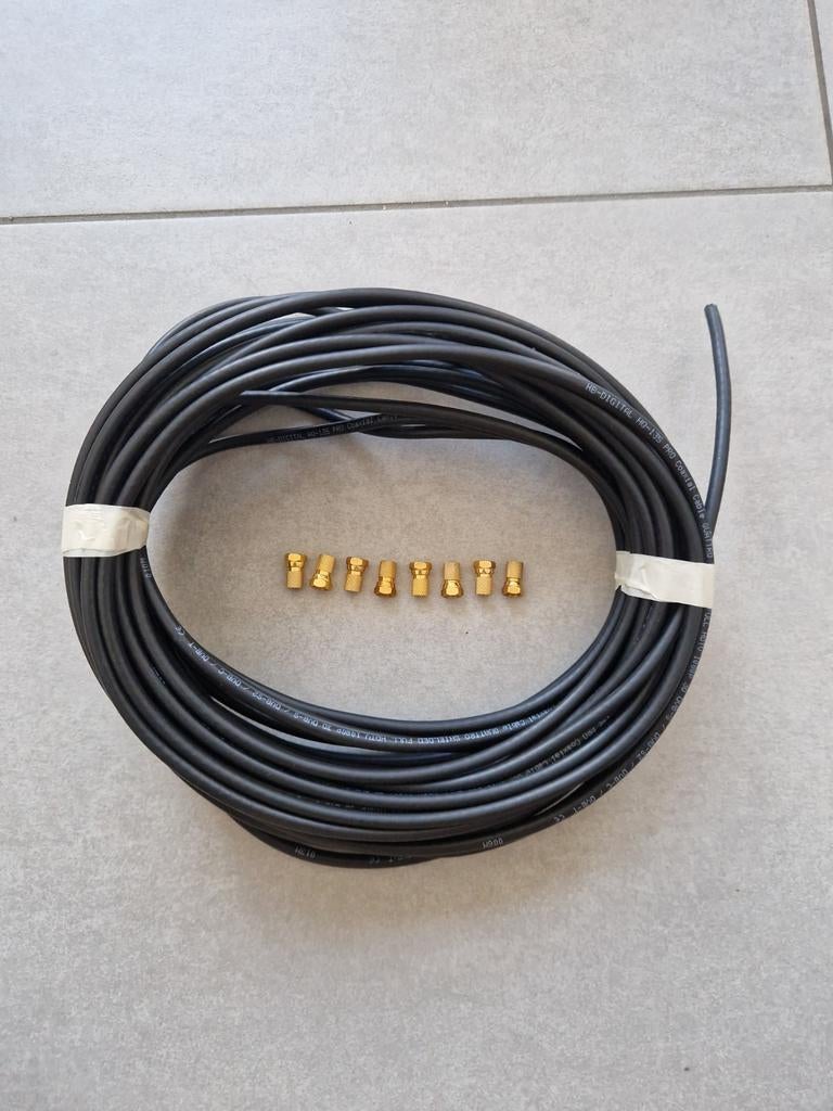 Cable coaxial tv. Avec accessoires ., Enlèvement ou Envoi, Neuf, Accessoires