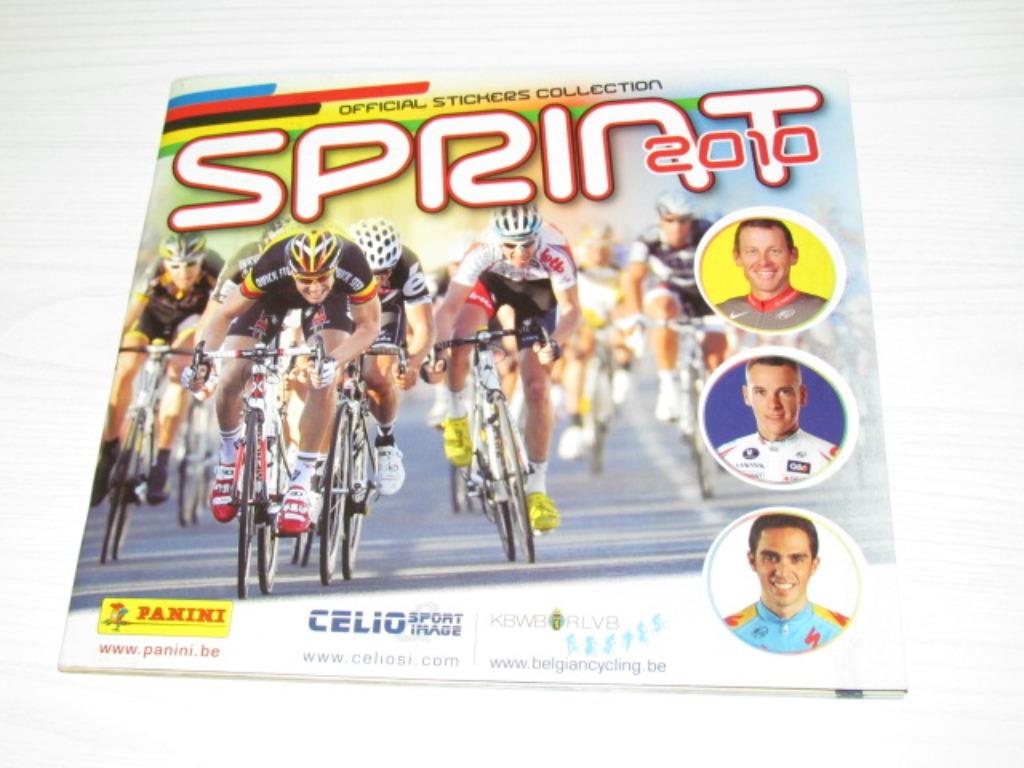 stickerboek: Panini : sprint 2010 - niet volledig, Verzamelen, Ophalen of Verzenden, Gebruikt, Overige typen