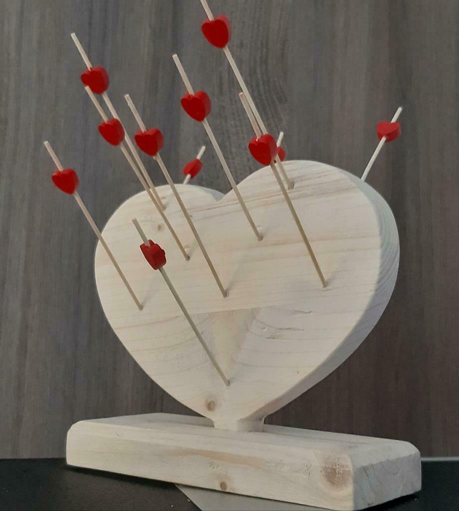 Valentijn hartje apero prikker, Ophalen of Verzenden, Zo goed als nieuw